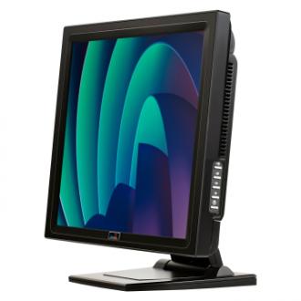 HELIOS 17" Touch Screen Thin Client with Desktop Base - Angle View